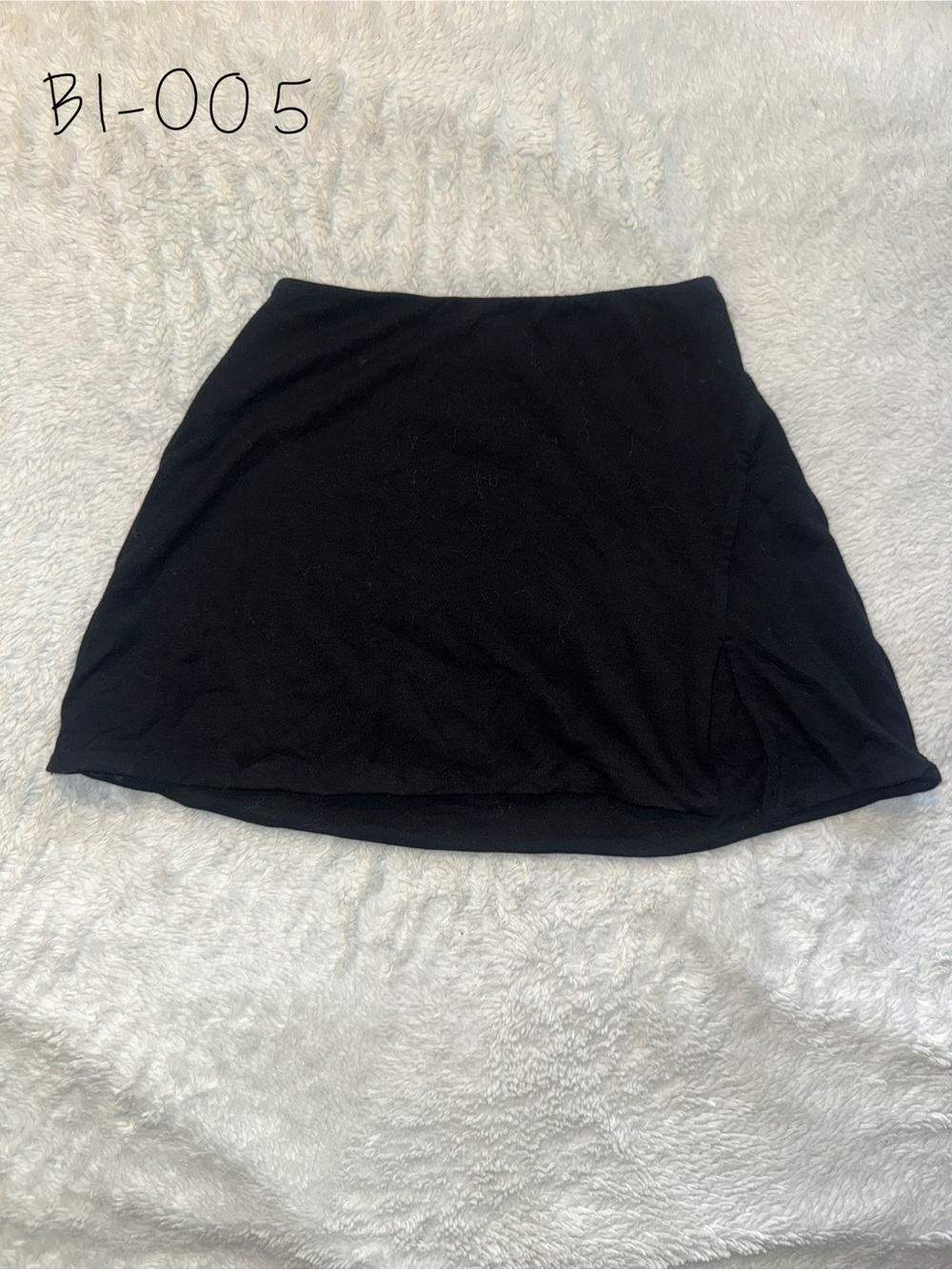 Oh Polly Black Slit Mini Skirt Size 0